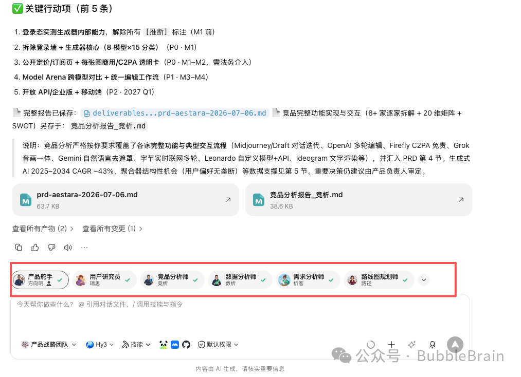 产品战略专家团的六个角色